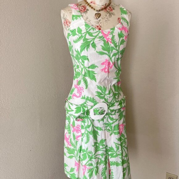 Missā Sixty Italy pleated vintage floral dress small - Picture 5 of 6